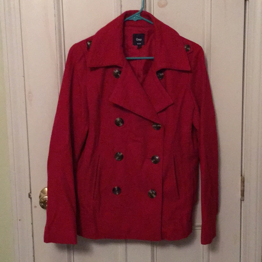 Red Gap pea coat